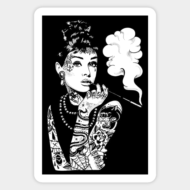 Stay Gold Audrey Sticker by Kingrocker Clothing